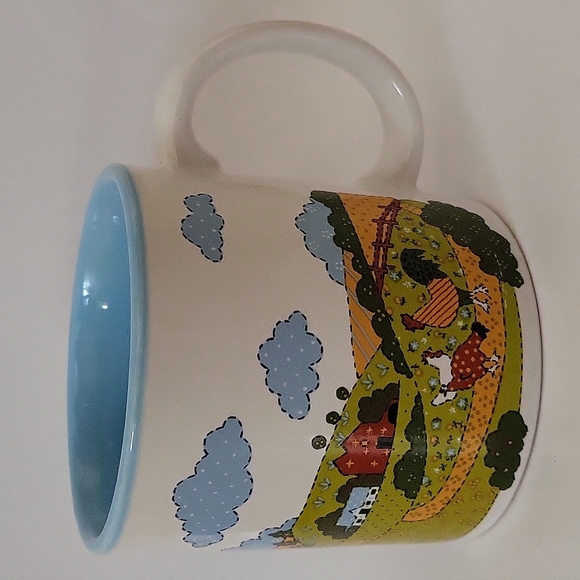 Farm Scene Cow And Chickens Coffee Mug - Picture 4 of 12